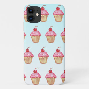 Theelepelroze Aardbeientaartjes Case-Mate iPhone Case