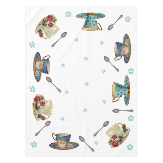 theelepeltjes tafelkleed (Voorkant)