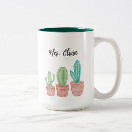 Theelicht Cactus Mok voor Docenten Waardering
