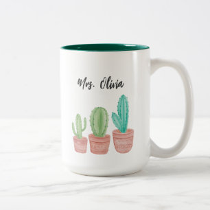 Theelicht Cactus Mok voor Docenten Waardering