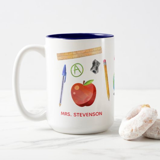 Theelichtje Mok - Cadeau voor de Leraar (Met donut)