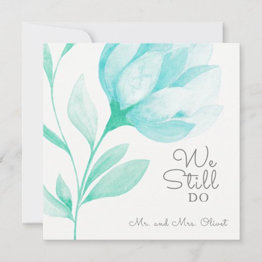 Theeliefde hernieuwd na 25 jaar  kaart (Voorkant)