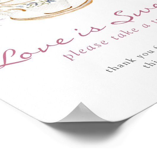 Theeliefde is zoet Poster (Hoek)