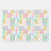 Theeliefhebber theepotten pastel  verwennerij inpakpapier vel (Voorkant)