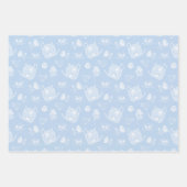 Theeliefhebbers Blauwe theepotten Teacups  Verwenn Inpakpapier Vel (Voorkant 2)