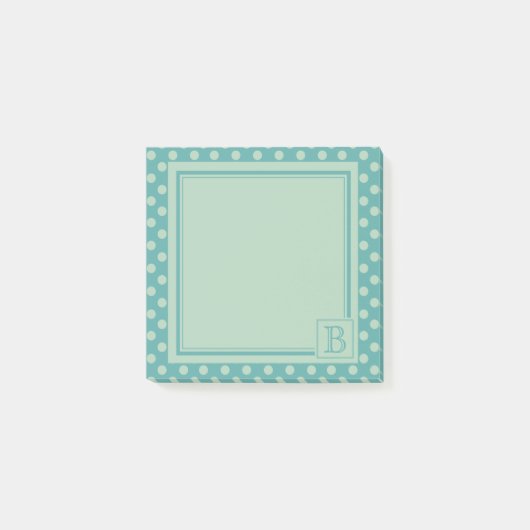 Theelogo met polka stippenpatroon post-it® notes (Voorkant)