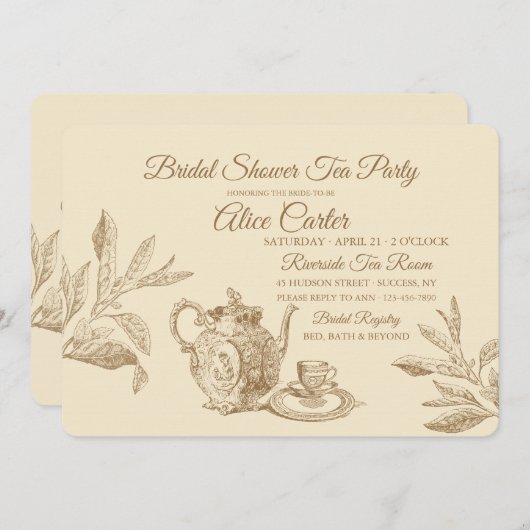 theelozing kaart (Voorkant / Achterkant)