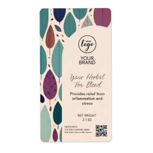 Theemengsel productetiketten etiket