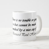 Theemok met citaat grote koffiekop (Voorkant rechts)