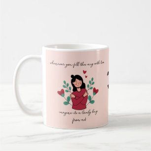 Theemok met een knuffel gepersonaliseerde geschenk koffiemok