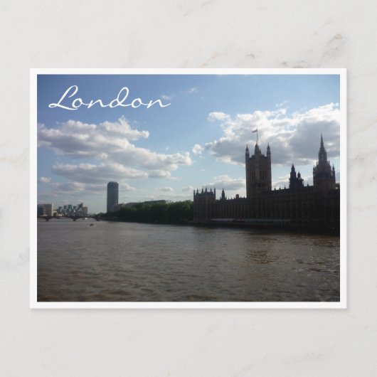 Theems Parlement Londen Briefkaart (Voorkant)