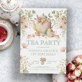 Theemysische wilde bloemen, afgelopen dag kaart