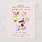 Theepartij Baby Shower Uitnodigingen Cute Theepot (Voorkant)