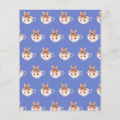 Theepartij Baby Shower Uitnodigingen Cute Theepot (Achterkant)