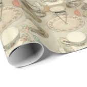  theepartij china tea set shabby chic cadeaupapier (Rol Hoek)