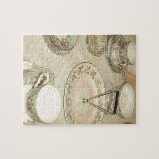 theepartij china tea set shabby chic legpuzzel (Horizontaal)