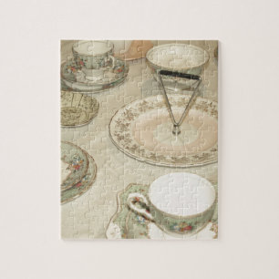 theepartij china tea set shabby chic legpuzzel