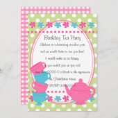  theepartij kaart (Voorkant / Achterkant)