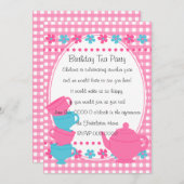  theepartij kaart (Voorkant / Achterkant)