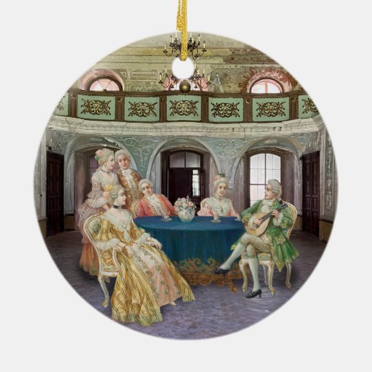 Theepartij Keramisch Ornament (Achterkant)