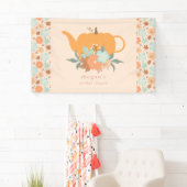 Theepartij Pompoen Bruidsmeisjesfeest Banner (Insitu)