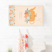 Theepartij Pumpkin Bruidsuitnodiging Spandoek (Insitu)