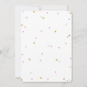 Theepartij Verjaardagsuitnodiging Kaart (Achterkant)