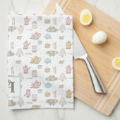 Theepatroon met Monogram Keukenhanddoek (Quarter Fold)