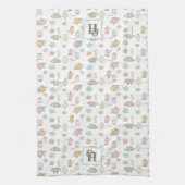 Theepatroon met Monogram Keukenhanddoek (Verticaal)