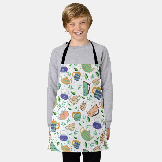 theepatroon schort (Gedragen)