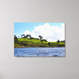 Theeplantage Landschapsfotografie Indonesië Canvas Afdruk