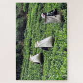 theeplantage werkend legpuzzel (Verticaal)