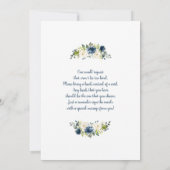 Theepot Baby shower jongensuitnodiging Kaart (Achterkant)