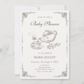  theepot baby shower kaart (Voorkant)