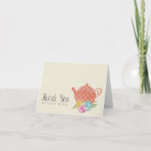  theepot Bedankt Opmerking Kaart (Voorkant)