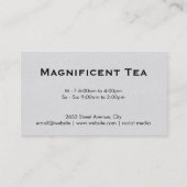 theepot (bladeren) visitekaartje (Achterkant)