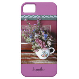  theepot bloemen orchidee Paarse, naam, iPhone 15 Case