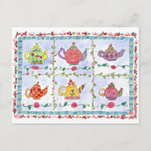 theepot-bloemensampler briefkaart