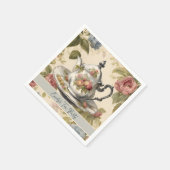  theepot bloemig Vrijgezellenfeest theefeest Servet (Hoek)