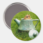 Theepot Chipmunk Meting Equivalente Magneet (Voorkant / Achterkant)