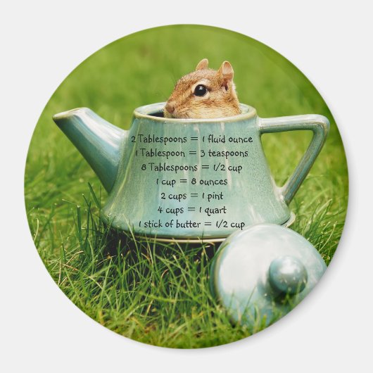 Theepot Chipmunk Meting Equivalente Magneet (Voorkant)