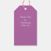  theepot dank u cadeau Labels, 2 zijdig Cadeaulabel (Achterkant)