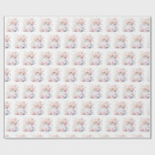 theepot Elegant Roze Rozen Cadeaupapier (Vlak)