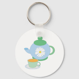 Theepot en cup sleutelhanger