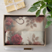  Theepot en Red Rose Floral Tea Party Tissuepapier (Geschenk)