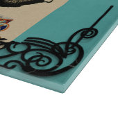 theepot en theeopjes snijplank (Hoek)