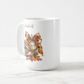 theepot geplakt lint val kleuren koffiemok (Voorkant links)