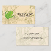 Theepot Giet | Kruidenplanten Minibusinesskaart Visitekaartje (Voorkant / Achterkant)