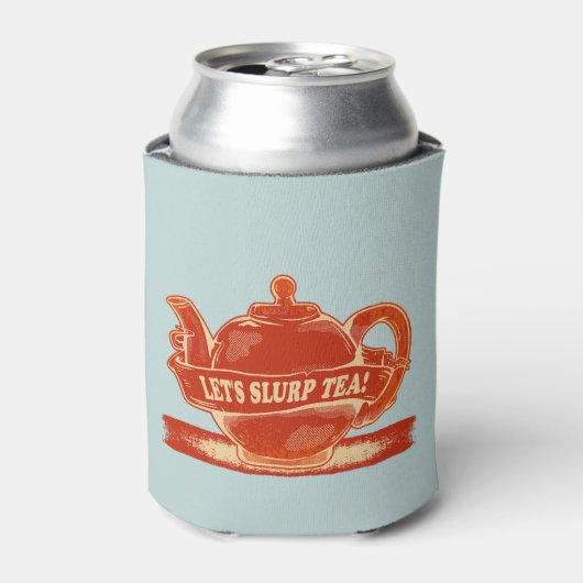 Theepot Grappige Drink Thee Blikjeskoeler (Blikje Voorkant)