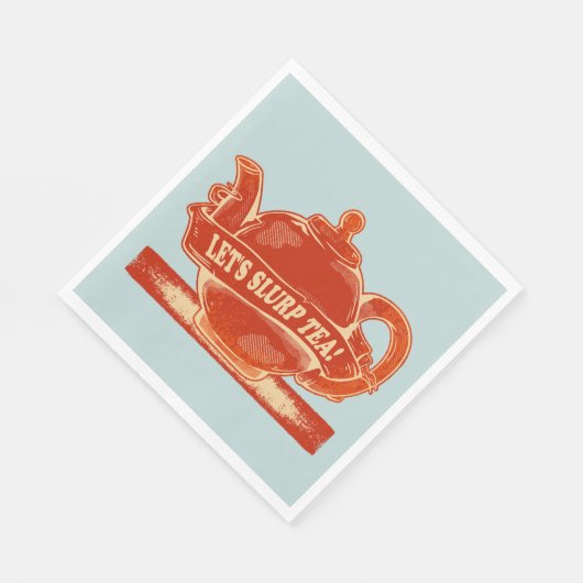 Theepot Grappige Drink Thee Servet (Hoek)